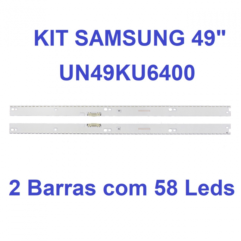 Só Tudo KIT BARRAMENTO DE LED TV SAMSUNG UN49KU6400