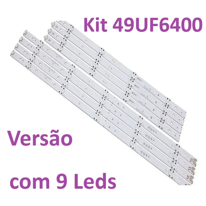 S Tudo Kit Barras De Led Para Tv Lg Uf Uh