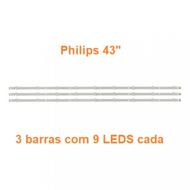 S Tudo Kit Barras De Led Tv Philips Polegadas